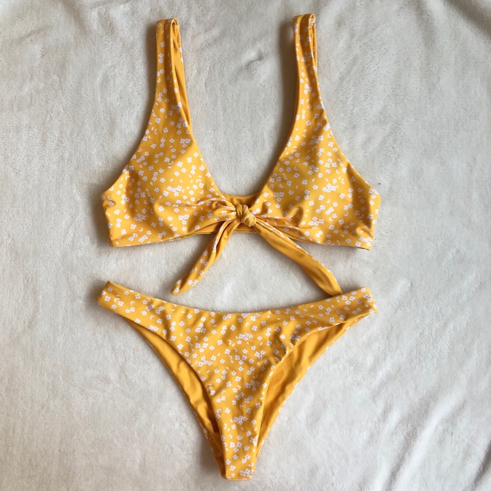 PACSUN Yellow bikini set